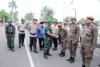 Jelang Pilkada Pj Walikota Tangerang Hadir Dalam Apel Gelar Pasukan