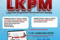 DPMPTSP Kota Tangerang Mengingatkan Penyampaian LKPM Periode Triwulan IV