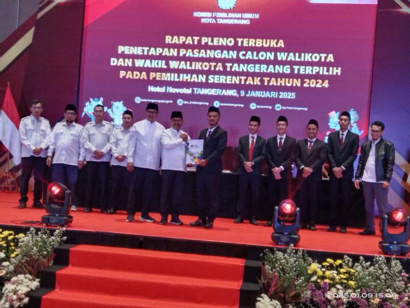 KPU Kota Tangerang Gelar Rapat Pleno Menetapkan Sachrudin - Maryono Sebagai Walikota dan Wakil Walikota Tangerang 