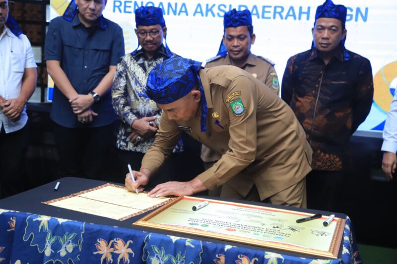 Pemkot Tangerang Bersama BNN Lakukan Penandatangan P4GN.