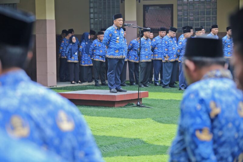 Pj Wali Kota Tangerang Dr. Nurdin Pimpin Apel Terakhir.