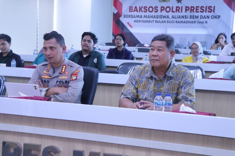 Sambut Ramadhan 1446 H, Polres Metro Tangerang Laksanakan Baksos Polri Presisi dengan Mahasiswa, Aliansi BEM dan OKP.
