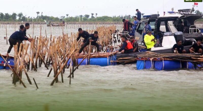 Pembongkaran Pagar Laut Tangerang Hari Ini Akan Diselesai Oleh TNI AL