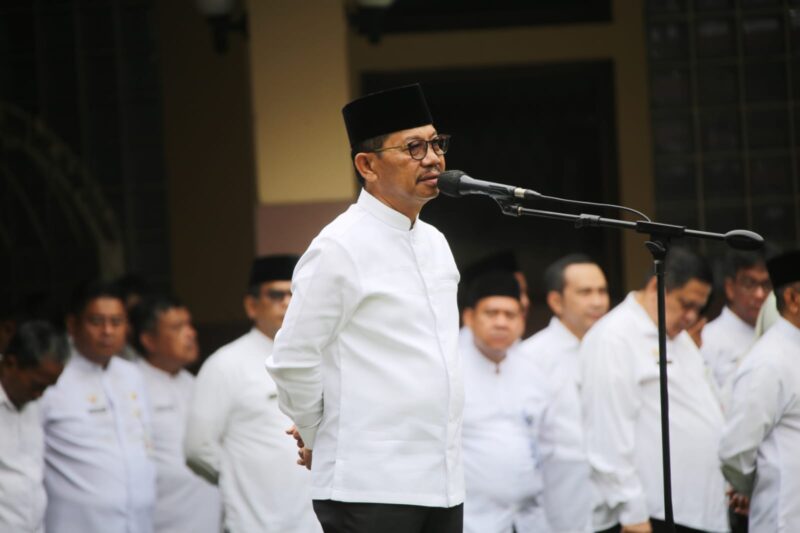 Sachrudin Walikota Tangerang Pimpin Apel Perdana