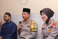 Kapolres Metro Tangerang Kota Berbagi Bahagia Bersama Yatim Piatu Tarbiyyatul Qolbi Nusantara.