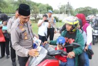 Kapolres Metro Tangerang Kota Turun ke Jalan Sosialisasi Layanan Pengaduan Polri 110.