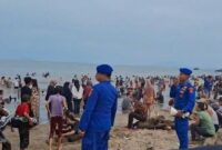 Polda Banten Mengerahkan Personel Ke Sejumlah Tempat Wisata.
