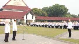 Bupati Tangerang Gelar Acara Halal Bihalal Sekaligus Apel Pagi.