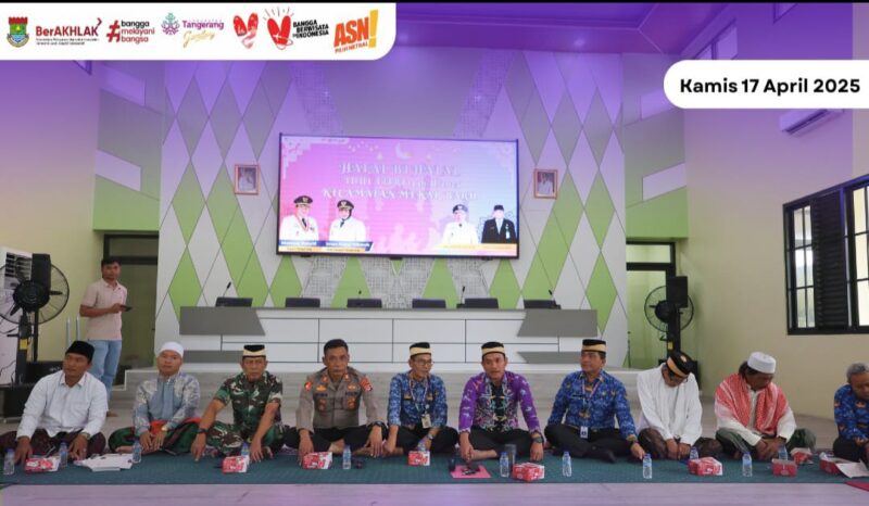 Camat Mekar Baru Gelar Halal Bihalal Bersama Forkopimcam
