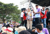 Wabup Tangrang Intan Hadiri Acara HUT Ke- 18 Kecamatan Mekar Baru