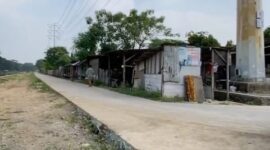 PUPR Kota Tangerang Lanjutkan Pembangunan Jalan Sisi Saluran Cisadane Barat.