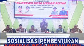 Camat Mekar Baru Sosialisasikan Pembentukan Koperasi Merah Putih.