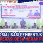 Camat Mekar Baru Sosialisasikan Pembentukan Koperasi Merah Putih.