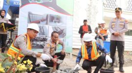 Tingkatkan Kualitas Pelayanan Publik, Polres Metro Tangerang Kota Mulai Pembangunan Gedung Parkir Berlantai 4.