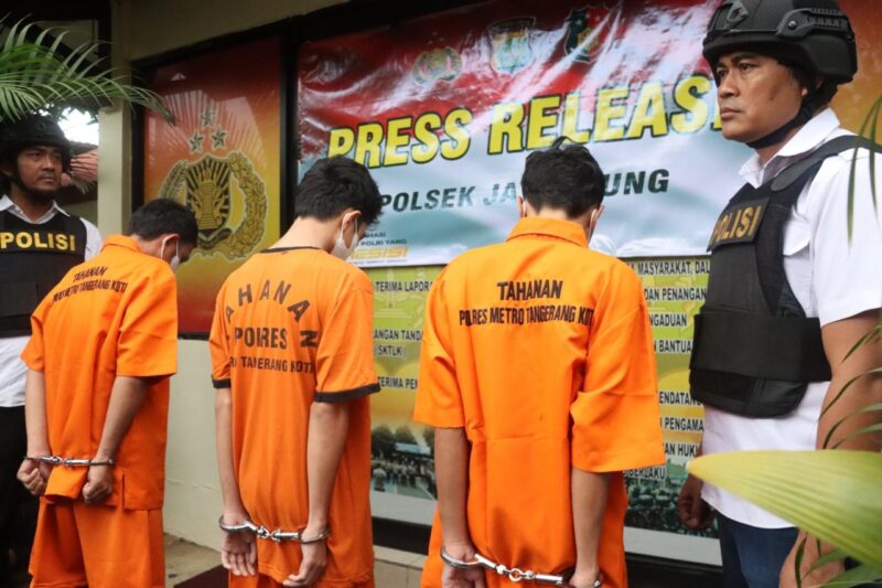 Dua Polisi Terluka, Polsek Jatiuwung Ungkap 6 Pelaku Curanmor Jaringan Banten.