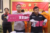 Peredaran 280,68 Gram Sabu Digagalkan Polsek Pinang.