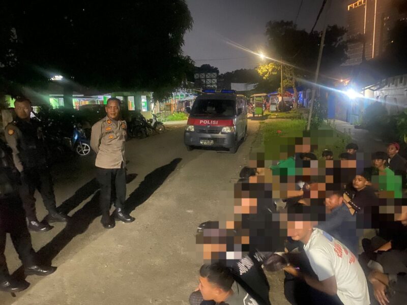 Patroli Perintis Presisi Amankan 46 Remaja Diduga Hendak Tawuran di Kota Tangerang.