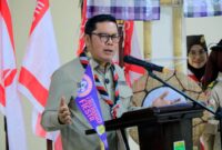 Kak Maryono Selaku Wamabicab Buka Rakercab Pramuka.