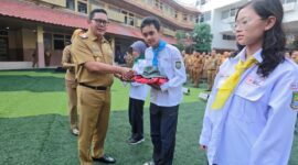 Wakil Wali Kota Tangerang Lepas Kontingen PMR Ke JUMBARA IV Provinsi Banten.