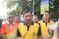 Menyambut Hari Bhayangkara ke-79, Polres Metro Tangerang Kota Gelar Pemeriksaan Kesehatan Gratis dan Pelayanan Terpadu di lokasi Car Free Day.