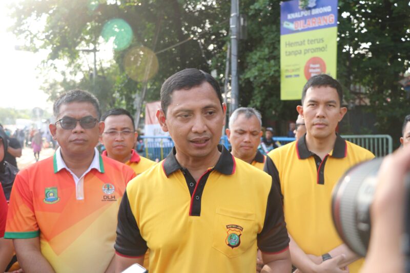 Menyambut Hari Bhayangkara ke-79, Polres Metro Tangerang Kota Gelar Pemeriksaan Kesehatan Gratis dan Pelayanan Terpadu di lokasi Car Free Day.