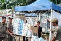 Kecamatan Larangan Laksanakan Operasi Penertiban PKL.