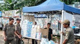 Kecamatan Larangan Laksanakan Operasi Penertiban PKL.
