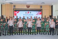 Do'a dan Syukuran, TNI Beri Kejutan di Hari Bhayangkara Ke-79 Kepada Polres Metro Tangerang Kota.