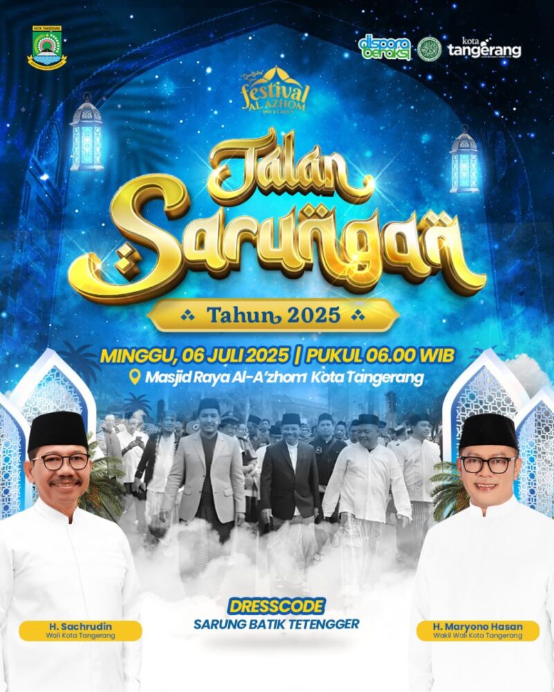 Ketua PWI Kota Tangerang Mengajak Seluruh Wartawan Mengikuti Jalan Sarungan.