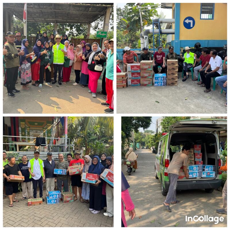 Tasril Jamal Anggota DPRD Kota Tangerang Salurkan Bantuan Korban Pasca Banjir di Lima Titik.