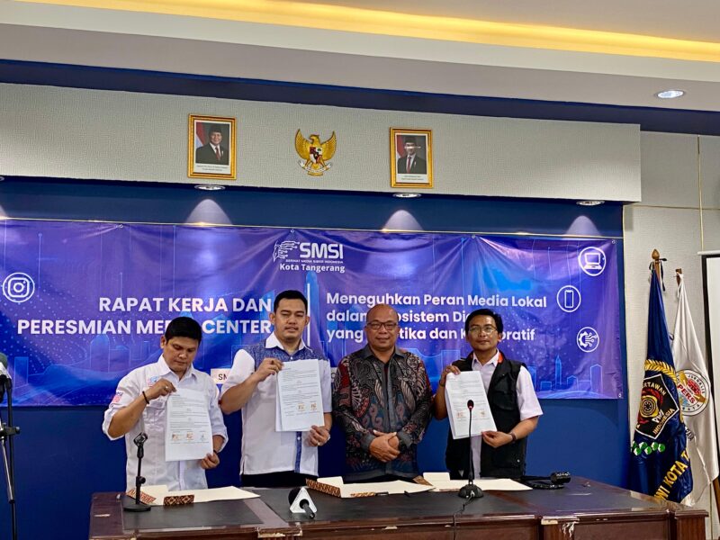 Media Center Jadi Pusat Kolaborasi Baru SMSI Kota Tangerang.