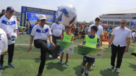 Wali kota Tangerang Buka Liga FORSSEKOT 2025.