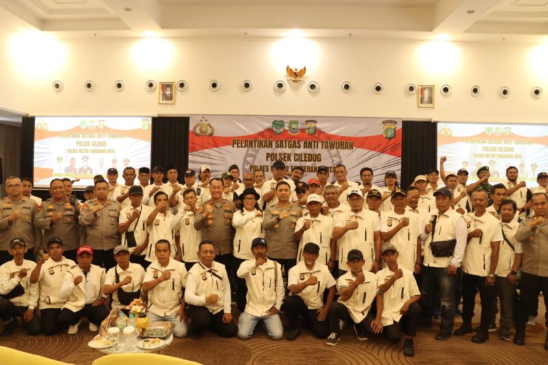 Polsek Ciledug Cetuskan Inovasi, Satgas Anti Tawuran Dilantik untuk Jaga Generasi Muda.