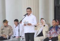 Gubernur Banten, Andra Soni: Baris Berbaris dan Upacara Bendera Tumbuhkan Jiwa Kepemimpinan dan Kedisiplinan di Generasi Muda.