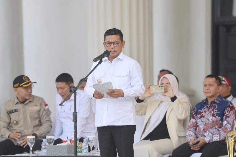 Gubernur Banten, Andra Soni: Baris Berbaris dan Upacara Bendera Tumbuhkan Jiwa Kepemimpinan dan Kedisiplinan di Generasi Muda.