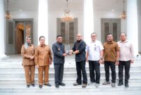 Gubernur Banten Andra Soni Terima Kunjungan Kakanwil Kemenkum dan Kakanwil KemenHAM Provinsi Banten.