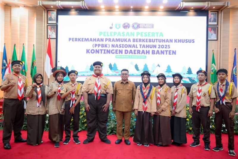 Gubernur Banten Andra Soni Lepas Kontingen PPBKN 2025.