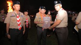 Walikota Tangerang Sachrudin Terima Lencana Melati Pramuka.