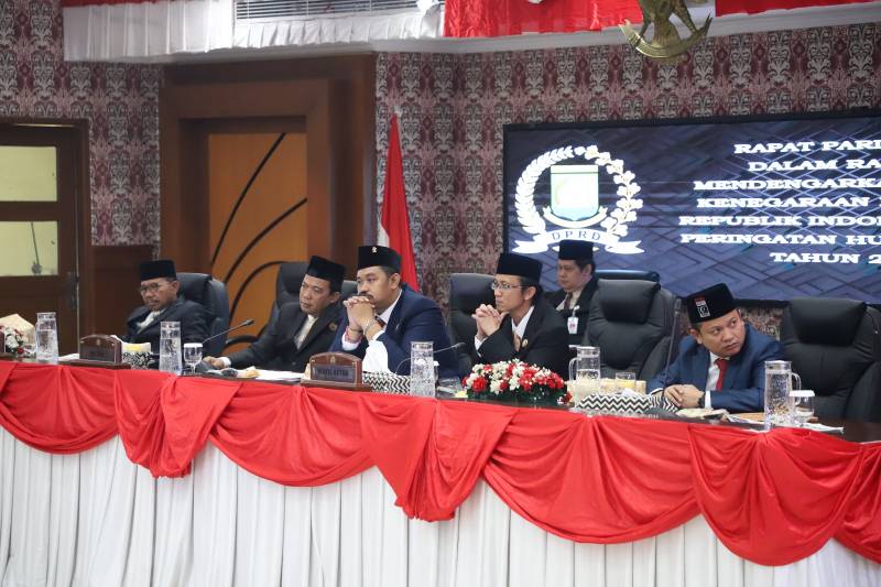 DPRD Kota Tangerang Gelar Rapat Paripurna Dengar Pidato Kenegaraan Presiden RI.