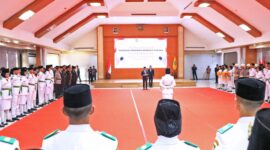 Paskibraka 2025 Kota Tangerang Dikukuhkan Wali Kota.