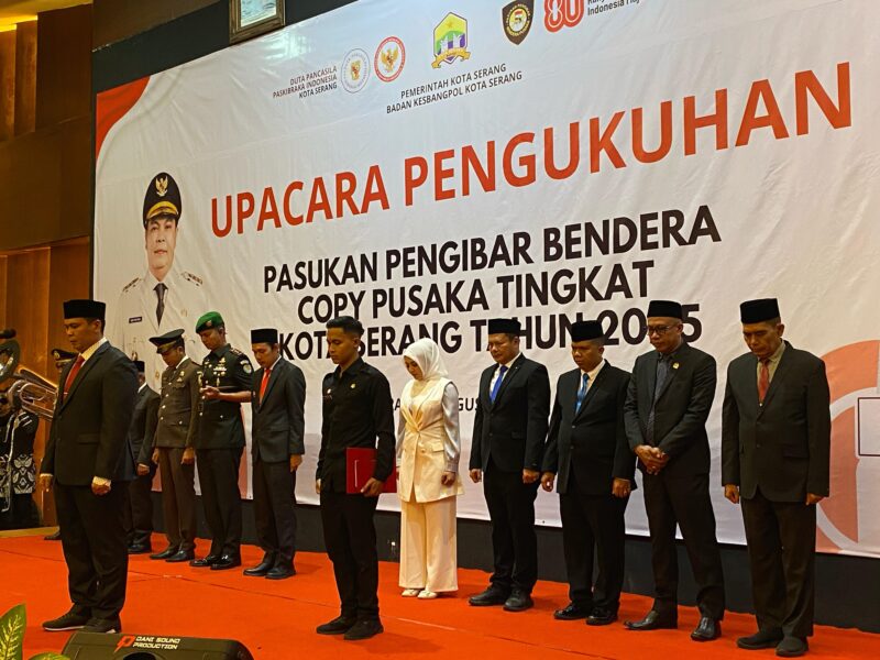 Kalapas Serang Hadiri Pengukuhan Paskibra Kota Serang.