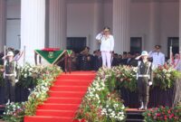 Gubernur Banten Andra Soni Pimpin Upacara Peringatan HUT ke-80 Kemerdekaan RI Tingkat Provinsi Banten.