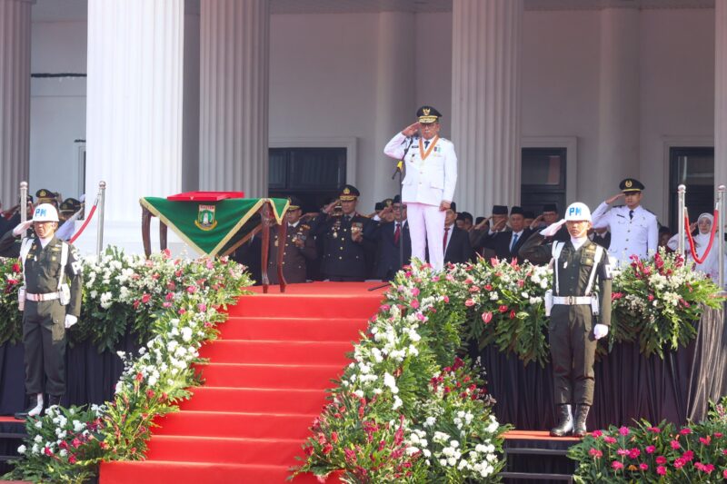 Gubernur Banten Andra Soni Pimpin Upacara Peringatan HUT ke-80 Kemerdekaan RI Tingkat Provinsi Banten.
