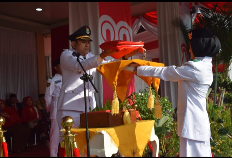 Camat Sepatan Aan Ansori Pimpin Upacara Peringatan HUT ke-80 Kemerdekaan RI Tingkat Kecamatan.