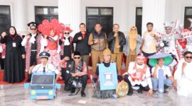 Ratusan Pegawai di lingkungan Sekda Provinsi Banten Mengikuti Lomba HUT ke-80 Kemerdekaan RI.