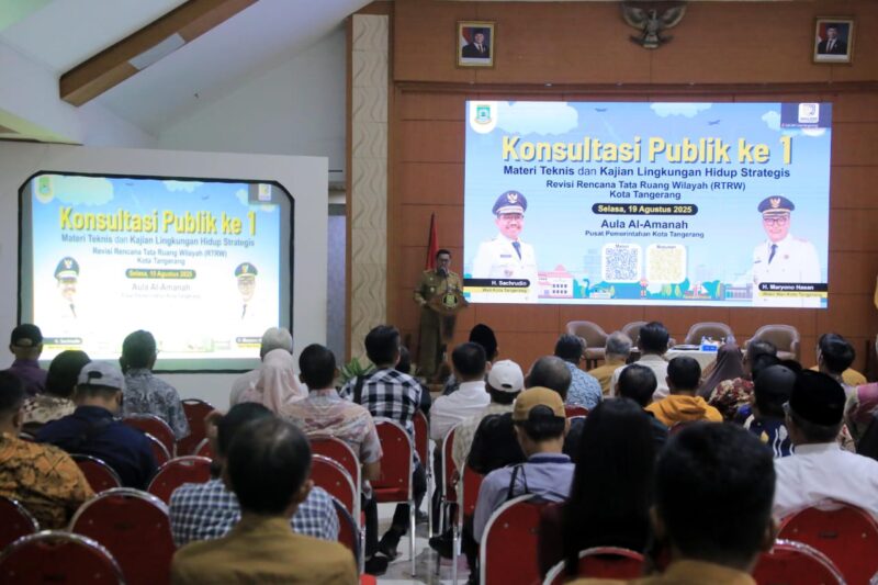 Bahas RTRW dan KLHS, Wali Kota Tangerang Sachrudin: Wujudkan Kota Berkelanjutan dan Adaptif.