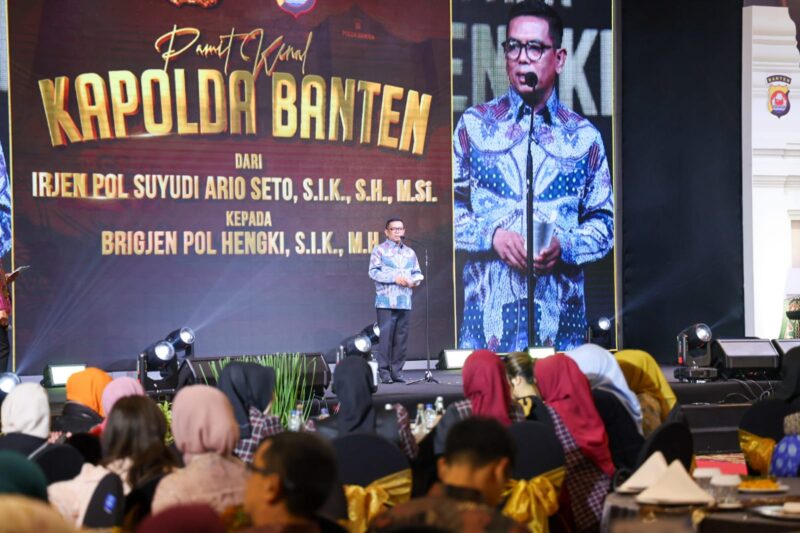 Dorong Pembangunan dan Pertumbuhan Ekonomi, Gubernur Banten Andra Soni: Perkuat Sinergi dengan Polda Banten.