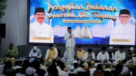 Dari Pengajian Bulanan, Wali Kota Tangerang Gaungkan Kebersihan Lingkungan.