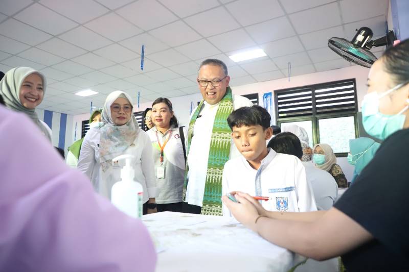 Dinkes Kota Tangerang Gelar Aksi Bergizi Sehat Serentak di Seluruh Sekolah.