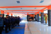 Wakil Wali Kota Tangerang Maryono Pimpin Apel di Kantor BPBD.